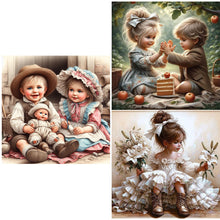 Load image into Gallery viewer, Valentine Girl-Full Round Diamond Painting-40x40cm