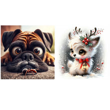 Load image into Gallery viewer, Dog-Full Round Diamond Painting-30x30cm