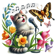 Load image into Gallery viewer, Cat-Full Round Diamond Painting-30x30cm