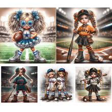Load image into Gallery viewer, Sport Girl-Full Round Diamond Painting-40x40cm