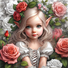 Load image into Gallery viewer, Fantasy Girl-Full Round Diamond Painting-40x40cm