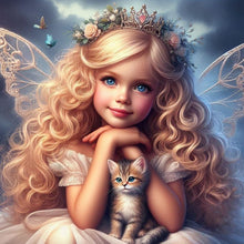 Load image into Gallery viewer, Fantasy Girl-Full Round Diamond Painting-40x40cm