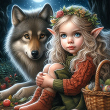 Load image into Gallery viewer, Fantasy Girl-Full Round Diamond Painting-40x40cm