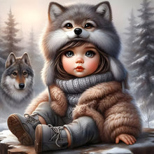 Load image into Gallery viewer, Girl-Full Round Diamond Painting-30x30cm