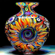Load image into Gallery viewer, Vase-Full Round Diamond Painting-40x40cm