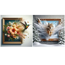 Load image into Gallery viewer, The Redbird Escapes From The Frame-Full Square Diamond Painting-40x40cm