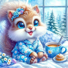 Load image into Gallery viewer, Bee Cat-Full Round Diamond Painting-30x30cm