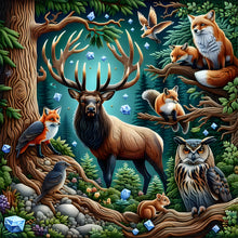 Load image into Gallery viewer, Reindeer-Full Round Diamond Painting-40x40cm