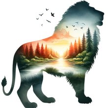 Load image into Gallery viewer, Wolf Tiger-Full Round Diamond Painting-30x30cm