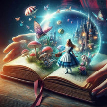 Load image into Gallery viewer, Book Horror Atmosphere-Full Round Diamond Painting-50x50cm