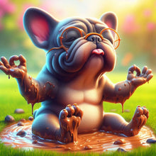 Load image into Gallery viewer, Parrot Dog-Full Round Diamond Painting-40x40cm