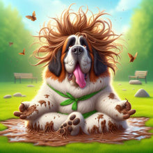 Load image into Gallery viewer, Parrot Dog-Full Round Diamond Painting-40x40cm