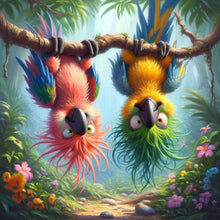 Load image into Gallery viewer, Parrot Dog-Full Round Diamond Painting-40x40cm