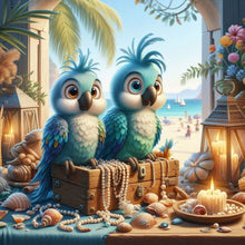 Load image into Gallery viewer, Parrot Dog-Full Round Diamond Painting-40x40cm