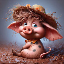 Load image into Gallery viewer, Parrot Dog-Full Round Diamond Painting-40x40cm