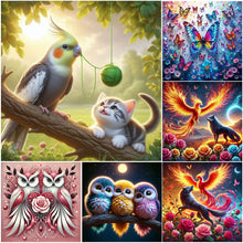 Load image into Gallery viewer, Many Butterflies-Full Round Diamond Painting-40x40cm