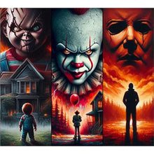 Load image into Gallery viewer, Horror Movie Protagonist-Full Round Diamond Painting-50x45cm