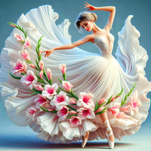 Load image into Gallery viewer, Beautiful Skirt Girl-Full Round Diamond Painting-40x40cm