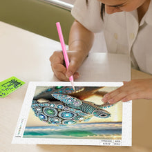 Load image into Gallery viewer, Beach Turtle-Partial Special Diamond Painting-30x30cm