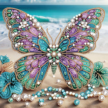 Load image into Gallery viewer, Beach Butterfly-Partial Special Diamond Painting-30x30cm