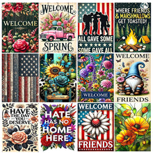 Load image into Gallery viewer, Garden Gnomes-Full Round Diamond Painting-30x40cm