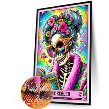 Load image into Gallery viewer, Skeleton Old Lady Tarot Card-Full Round Diamond Painting-40x60cm-Large Size