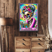 Load image into Gallery viewer, Skeleton Old Lady Tarot Card-Full Round Diamond Painting-40x60cm-Large Size