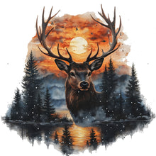 Load image into Gallery viewer, Forest Deer-Full Round Diamond Painting-30x30cm