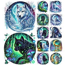 Load image into Gallery viewer, Wolf-Full Round Diamond Painting-30x30cm