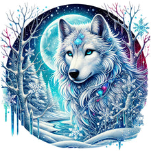 Load image into Gallery viewer, Wolf-Full Round Diamond Painting-30x30cm