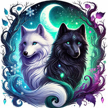 Load image into Gallery viewer, Wolf-Full Round Diamond Painting-30x30cm