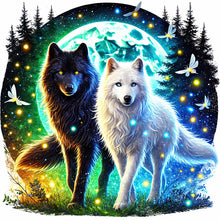 Load image into Gallery viewer, Wolf-Full Round Diamond Painting-30x30cm