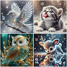 Load image into Gallery viewer, Crystal Bird-Full Round Diamond Painting-30x30cm