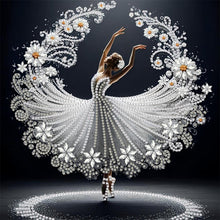 Load image into Gallery viewer, Beautiful Skirt Dancing Girl-Partial Special Diamond Painting-30x30cm