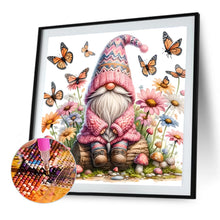 Load image into Gallery viewer, Flower Gnome-Full Round Diamond Painting-30x30cm