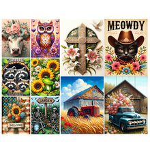 Load image into Gallery viewer, Sunflower Frog-Full Round Diamond Painting-30x40cm