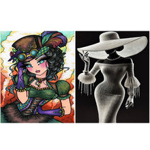 Load image into Gallery viewer, Girl-Full Round Diamond Painting-40x50cm