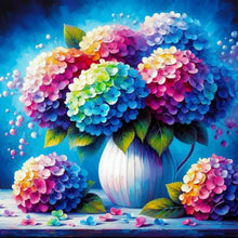 Load image into Gallery viewer, Hydrangea-Full Round Diamond Painting-30x30cm