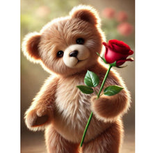 Load image into Gallery viewer, Bear-Full Round Diamond Painting-30x40cm