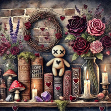 Load image into Gallery viewer, Bookshelf Doll-Full Round Diamond Painting-40x40cm