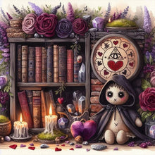 Load image into Gallery viewer, Bookshelf Doll-Full Round Diamond Painting-40x40cm