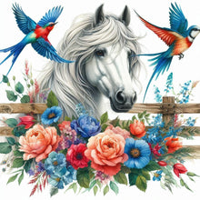 Load image into Gallery viewer, Horse-Full Round Diamond Painting-40x40cm