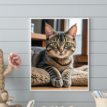 Load image into Gallery viewer, Cat-Full Round Diamond Painting-40x50cm