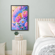 Load image into Gallery viewer, Flower-Full Round Diamond Painting-40x60cm-Large Size