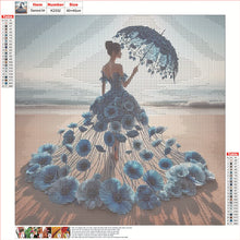 Load image into Gallery viewer, Dress Skirt Girl-Full Round Diamond Painting-40x40cm
