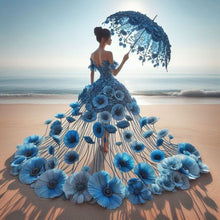 Load image into Gallery viewer, Dress Skirt Girl-Full Round Diamond Painting-40x40cm