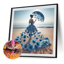 Load image into Gallery viewer, Dress Skirt Girl-Full Round Diamond Painting-40x40cm
