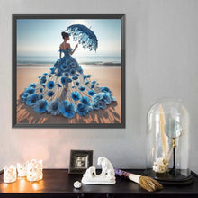 Load image into Gallery viewer, Dress Skirt Girl-Full Round Diamond Painting-40x40cm