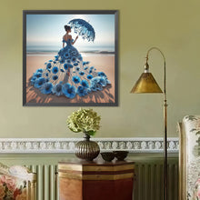 Load image into Gallery viewer, Dress Skirt Girl-Full Round Diamond Painting-40x40cm