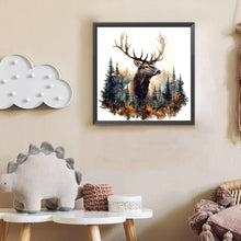 Load image into Gallery viewer, Deer-Full Round Diamond Painting-30x30cm